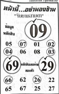 หวยหน้านี้อย่ามองข้าม 1/2/67