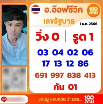 หวยอ๊อฟซีวิต 16/12/66