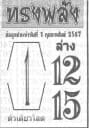 หวยเลขทรงพลัง 1/2/67