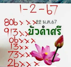 หวยบัวคำศรี 1/2/67