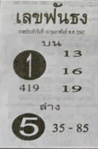 เลขฟันธง 16/2/67